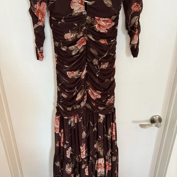 Anthropologie Floral Long Sleeve Dress - Picture 8 of 13